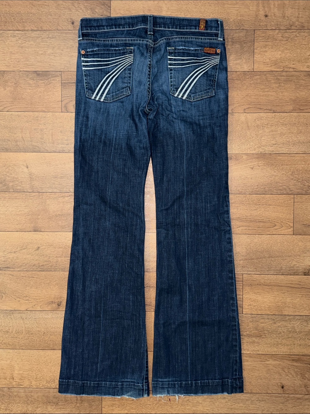 7 For All Mankind Size 29 Dojo Jeans Made In USA Sexy Denim Coastal Cowgirl Farm